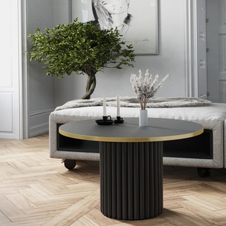 stolik 62 okrągły kawowy Lamelo nowoczesna mała ława mix kolory