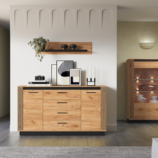 komoda 160 z szufladami Urso 06 duża szafka loft nowoczesna