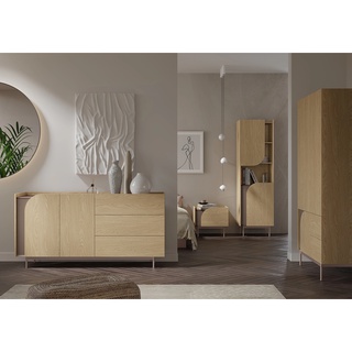 zestaw na nóżkach Carmen 2 duża komoda szafa regał do pokoju salonu