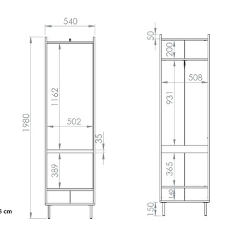 zestaw Voco 1 komoda siedzisko lustro szafa wieszak do przedpokoju