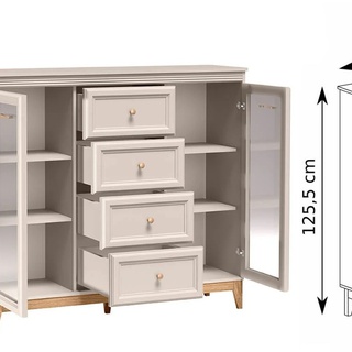 zestaw stylowy Windsor C komoda witryna szafa do salonu pokoju