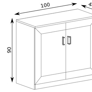 komoda 100 dwudrzwiowa Tadeusz 03 szafka do salonu pokoju sypialni