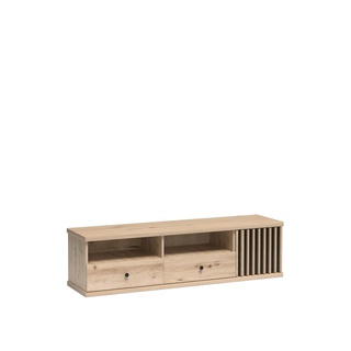 szafka 160 ,6 rtv z lamelami na nóżkach Cali 06 szeroka duża loft stolik