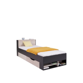 łóżko 90x200 z wysuwanym regałem Planet 14 młodzieżowe dla dzieci 90