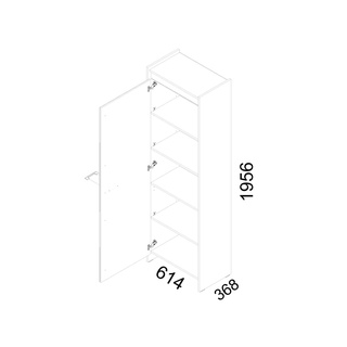 Szafa Teen TES-1C+TED-1LC