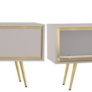 szafka 150 rtv elegancka Tori 02 telewizyjna stolik cashmere złoty