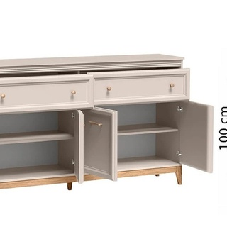 zestaw mebli na nóżkach Windsor B komoda witryna meblościanka