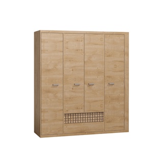 szafa 195 ,5 z szufladami Natural 03 duża ubraniowa do pokoju sypialni