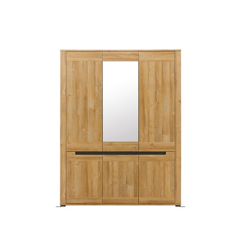 Szafa 145 z lustrem półkami YORK 08 garderoba do pokoju sypialni