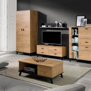 komoda 131 duża wysoka John 03 z barkie przeszklona szafka na nogach