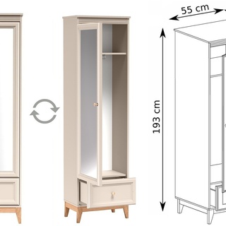 zestaw mały Windsor G elegancka mała garderoba komplet na nóżkach