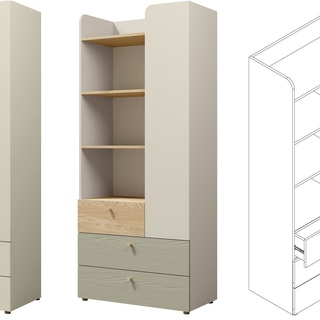 zestaw komplet Yuki 2 łóżko biurko szafa regał ucznia młodzieży dzieci