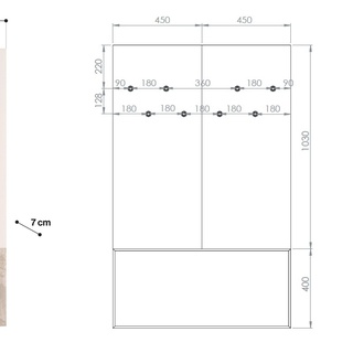 zestaw do garderoby Voco 4 komoda na buty ławka siedzisko wieszak