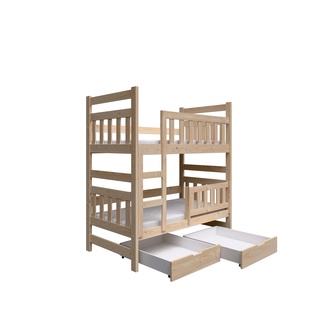 łóżko 80x160 podwójne piętrowe małe Tom 2os z materacami dziecięce