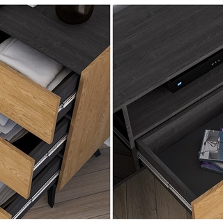 komoda 170 z LED barkiem Toscania 04 duża szeroka szafka elegancka