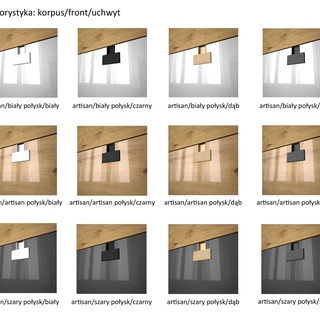 biurko 151 z nadstawką Index 11 z szafką regałem komodą nowoczesne