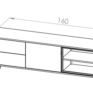zestaw rtv meblościanka Barnee 4 nowoczesna mała do salonu pokoju