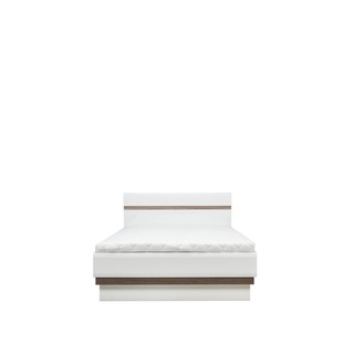 łóżko 140x200 sypialniane małe Lionel 12 / 140 bez stelaża białe