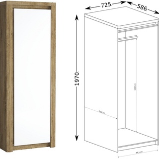 zestaw nowoczesny młodzieżowy Livinio B biurko szafa komoda biała