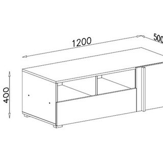 szafka 120 rtv Remo 12 pod telewizor stolik do pokoju młodzieżowego
