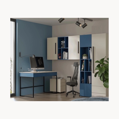 Zestaw LORIN 10 nowoczesna meblościanka z biurkiem młodzieżowa