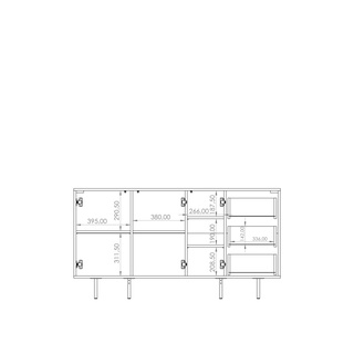 Komoda 3D3SZ Preggio PG-01 150 cm