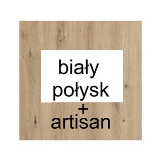 szafa 93 dwudrzwiowa Molto A 01 biały artisan WYPRZEDAŻ