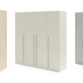 szafa 200 wysoka uchylna Braga 01M z półkami drążkami szufladami