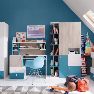 regał 45 zamykany Planet 04 słupek na książki do pokoju sypialni