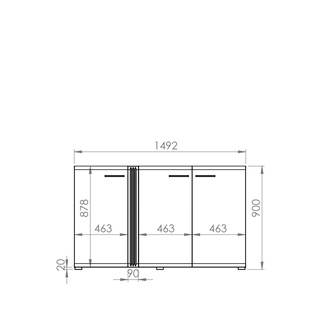 Komoda 150 Adagio 05 połysk