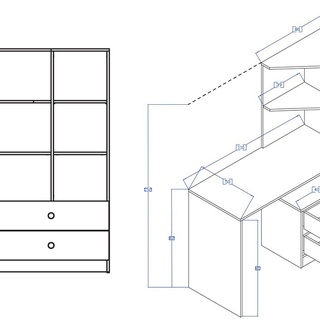 zestaw mebli młodzieżowych dzieci Nero 6 biurko łóżko szafa regał mat