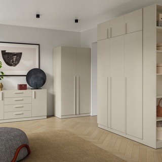 szafa 150 uchylna ubraniowa Braga 02 pojemna trzydrzwiowa do pokoju