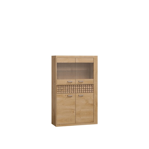 Witryna 102 dwudrzwiowa niska NATURAL 05 szafka komoda wysoka