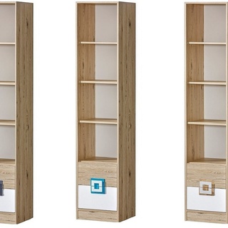 regał 40 otwarty Nico 06 słupek wąski wysoki do pokoju sypialni