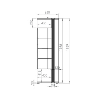 Witryna Adagio 02L połysk