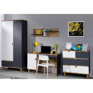 zestaw ucznia młodzieży Memone 4 biurko komoda szafa meblościanka