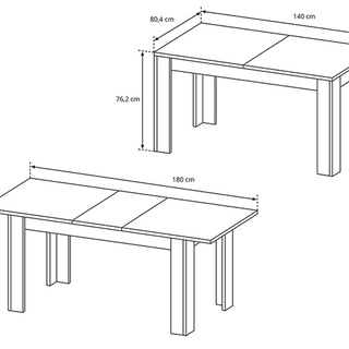 Stół rozkładany Inline H