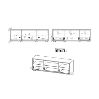 Stolik RTV Shelve 11