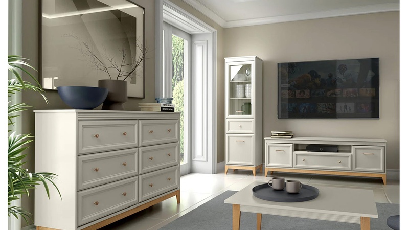 Windsor - cashmere + dąb naturalny