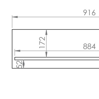 półka 92 wisząca na ścianę Colt 11 prosta loft dąb craft złoty + czarny do pokoju sypialni przedpokoju