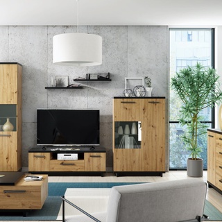 komoda 135 szuflady półki Ines 01 szafka duża szeroka do pokoju sypialni