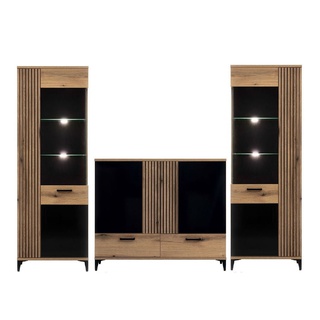 zestaw pokojowy loft Aris i mała meblościanka na nóżkach