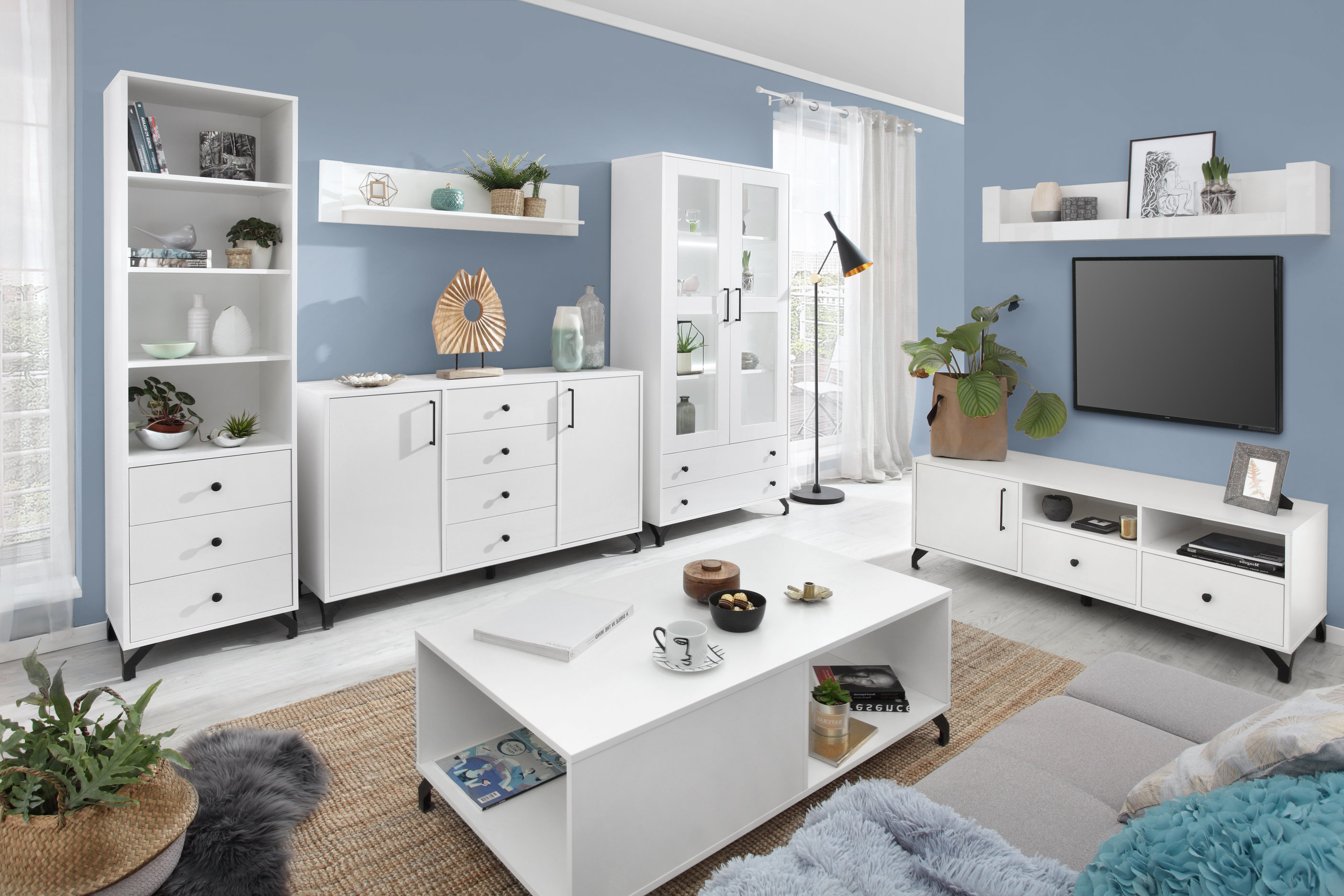 Bergen salon - biały