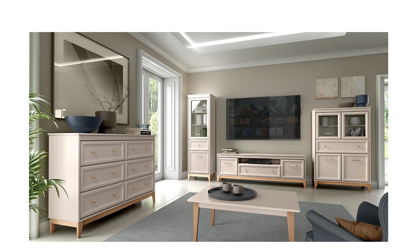 Windsor - cashmere + dąb naturalny