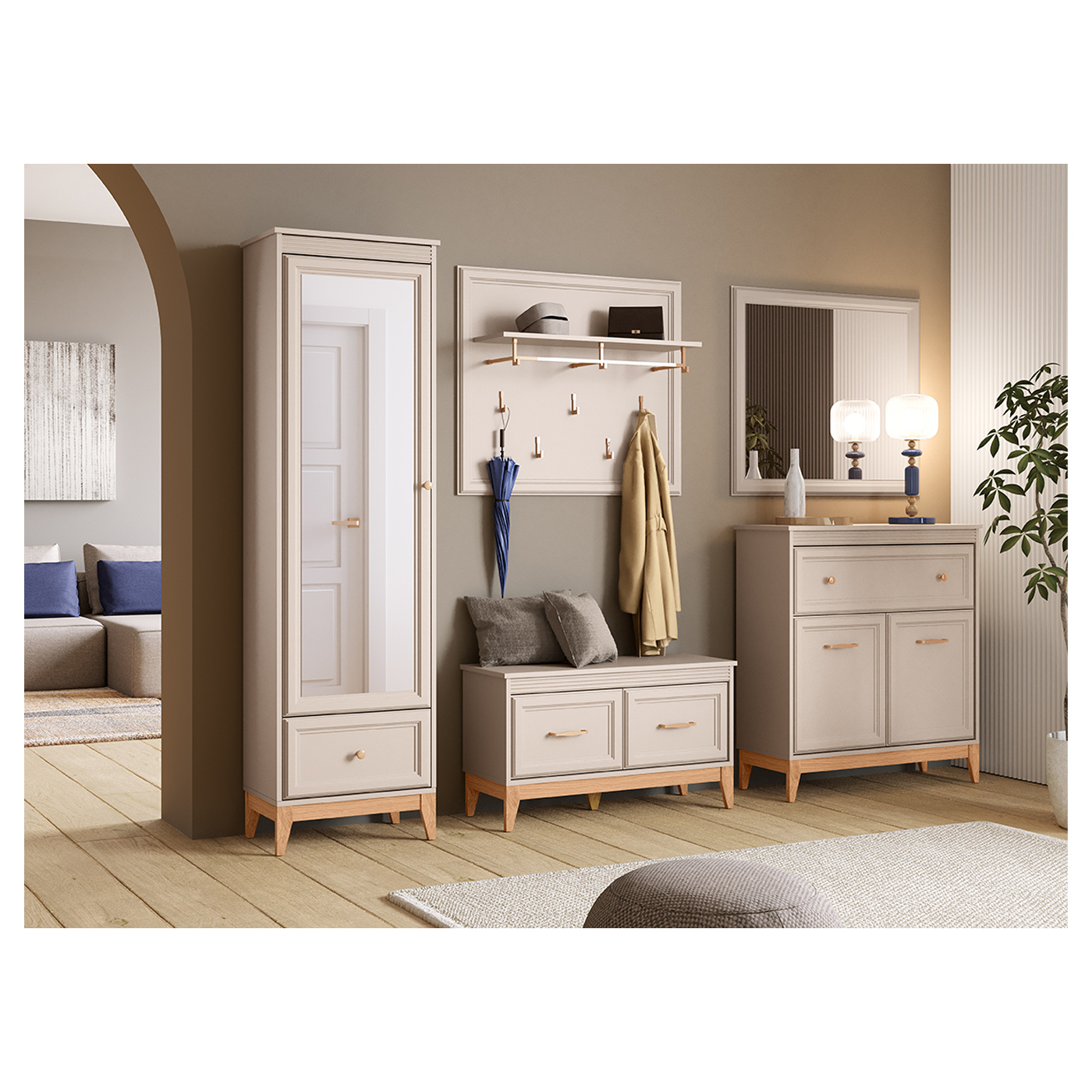 Windsor - dąb naturalny + cashmere