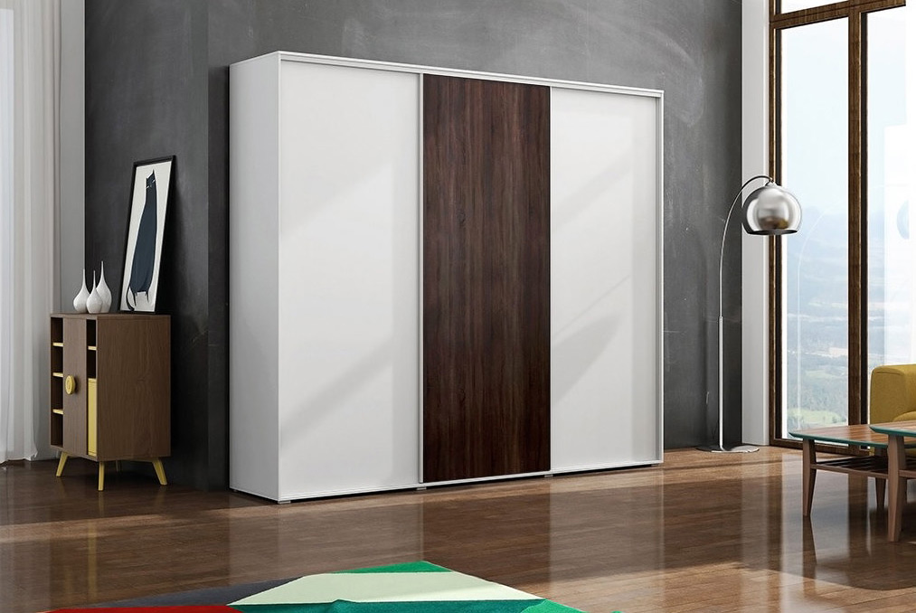 Szafa Laura 278 dąb sonoma czekoladowa Wyprzedaż!