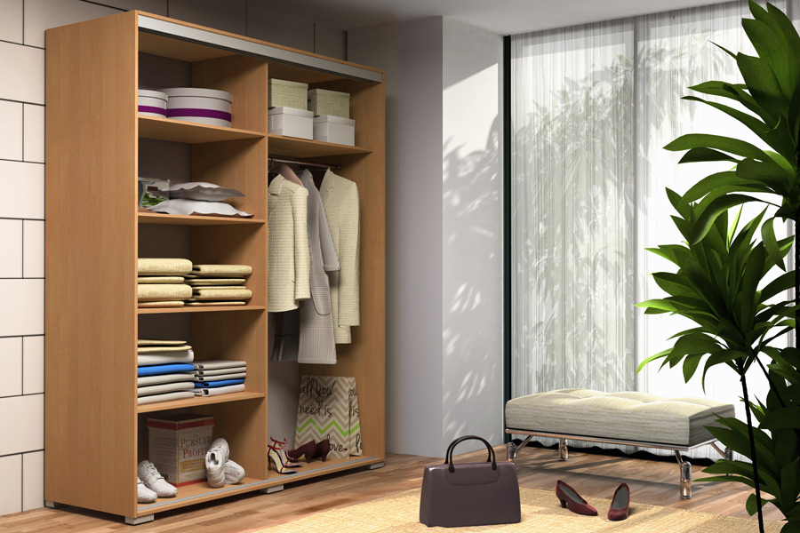 Szafa Oliwier 150 II H-245 dąb sonoma + biały Wyprzedaż!