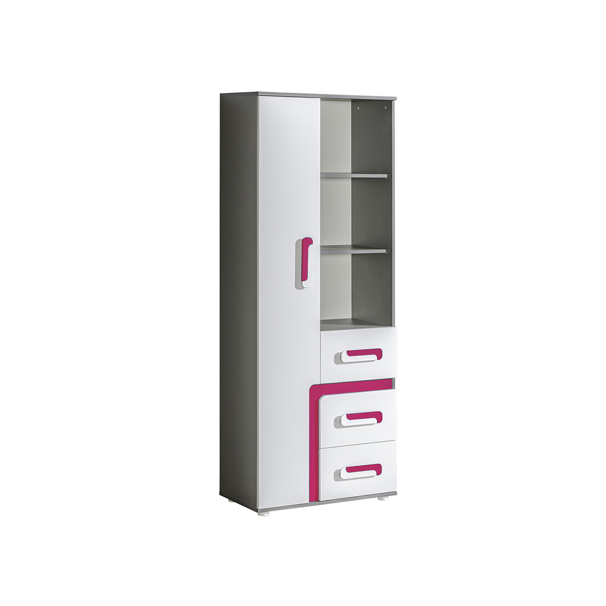 regał 75 duży z szufladami półkami Apetito Bis 04 bieliźniarka dla dzieci