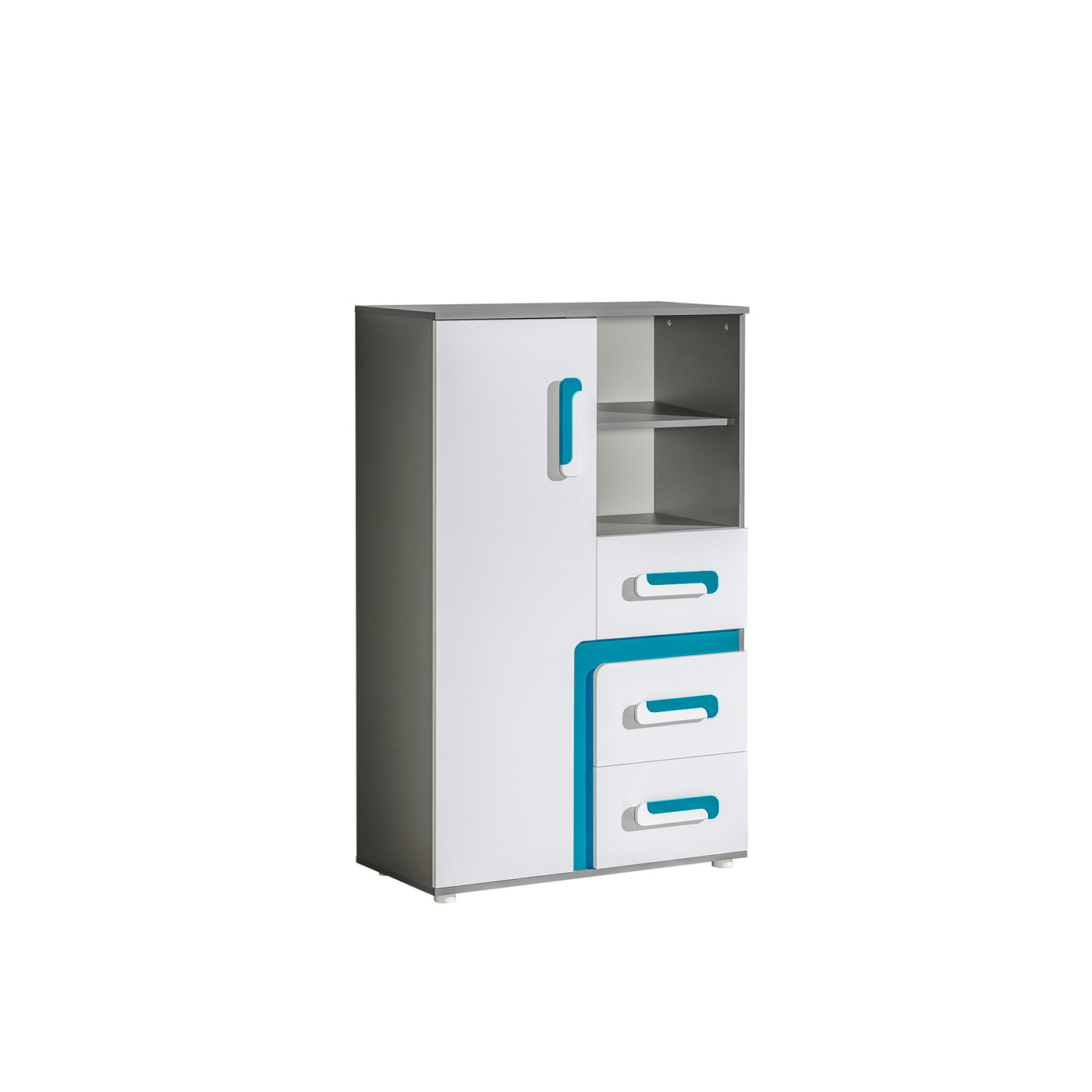 komoda 85 wysoka Apetito Bis 06 szafka na zabawki regał niski biały