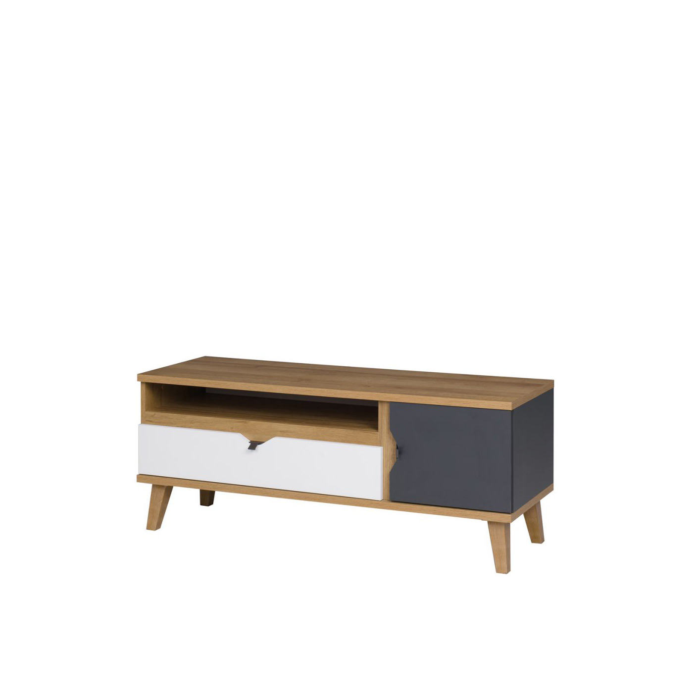 szafka 120 rtv z szufladą nogami Memone 08 stolik telewizyjny pod tv
